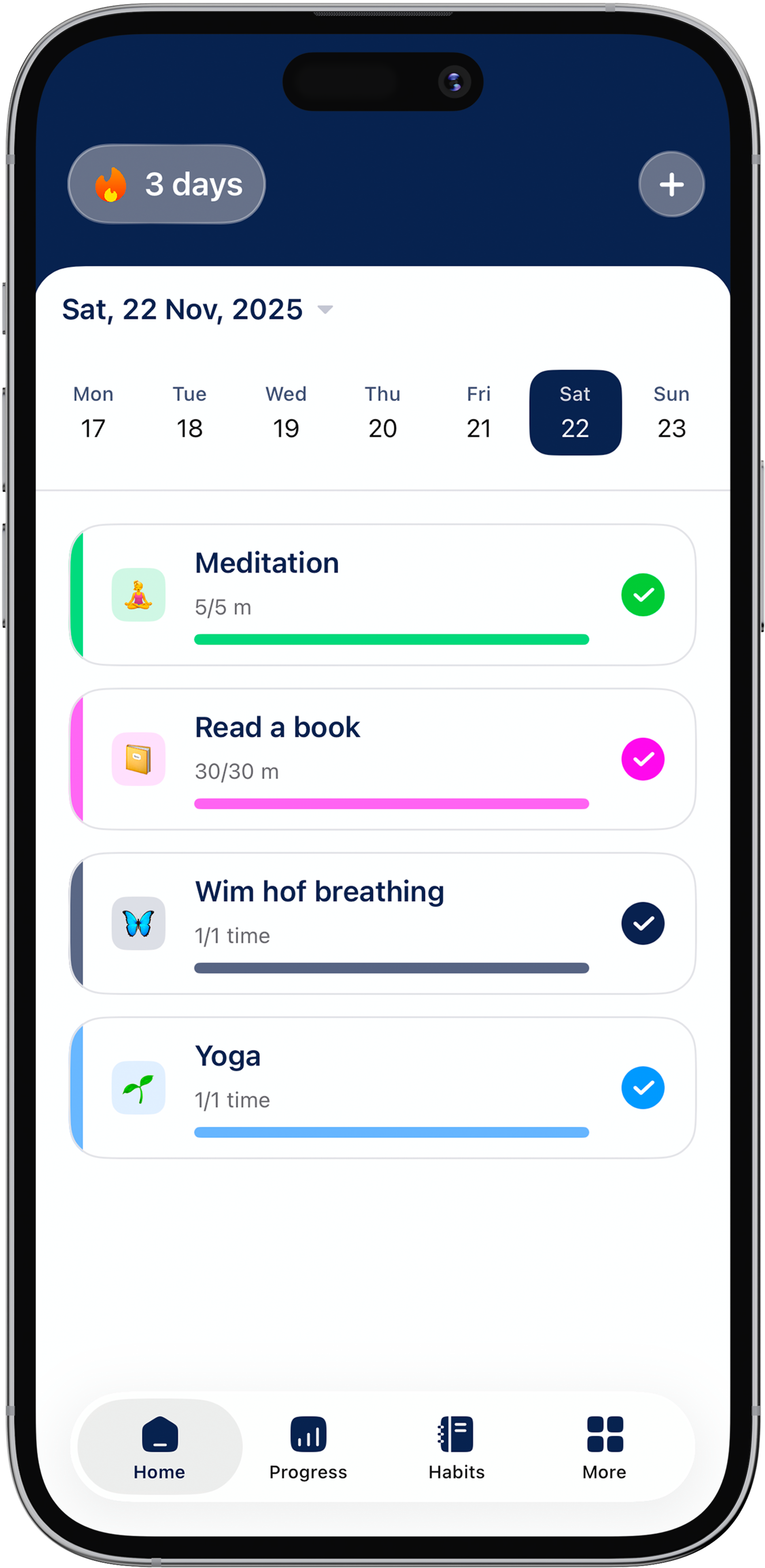 Habitto app screenshot